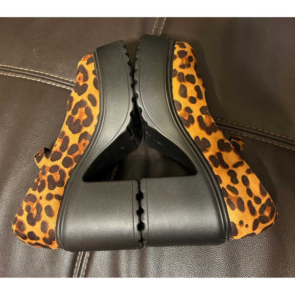 NWOT Leopard Print Chunky Sole Platform MaryJanes. Women's Size EU 39/US 8 - Picture 13 of 16